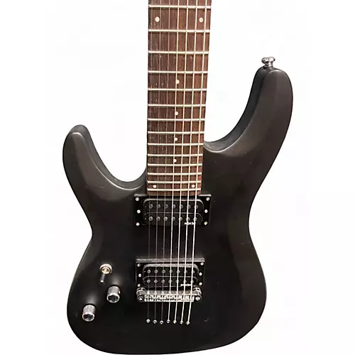 Used Schecter Guitar Research Diamond Series C7 Deluxe Flat Black Electric Guitar Flat Black - musicians--Friend