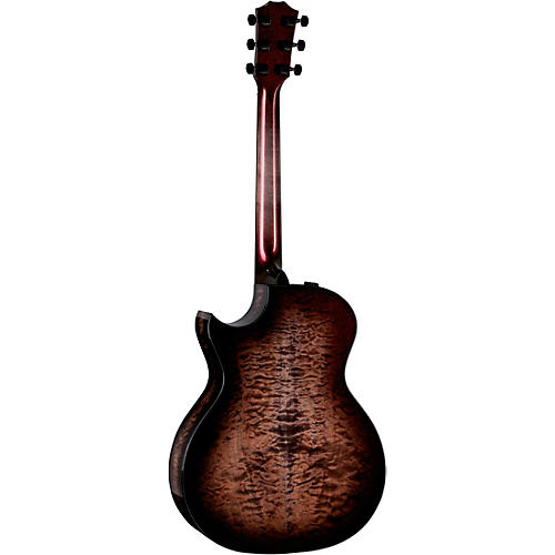 Taylor Custom Sitka Spruce-Big Leaf Maple Grand Auditorium Acoustic-Electric Guitar Cranberry Edgeburst - musicians--Friend