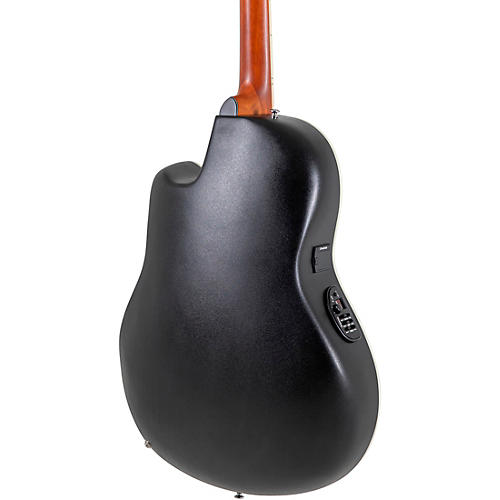Ovation CS24P Celebrity Series Traditional Plus Mid-Depth Acoustic-Electric Guitar Nutmeg Burled Maple - musicians--Friend