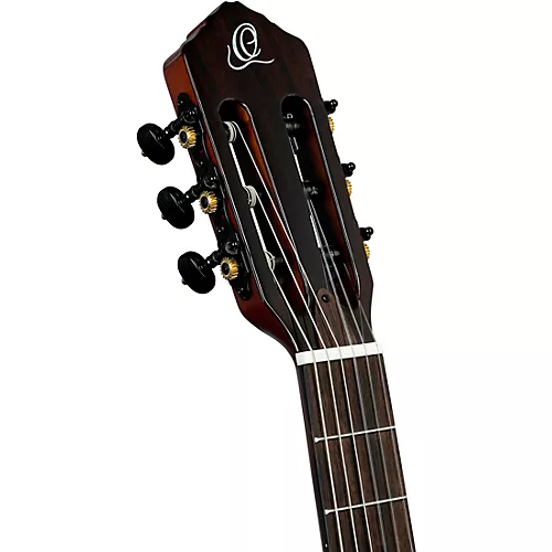 Ortega RTPSTD Nylon-String Acoustic-Electric Guitar Satin Black - musicians--Friend