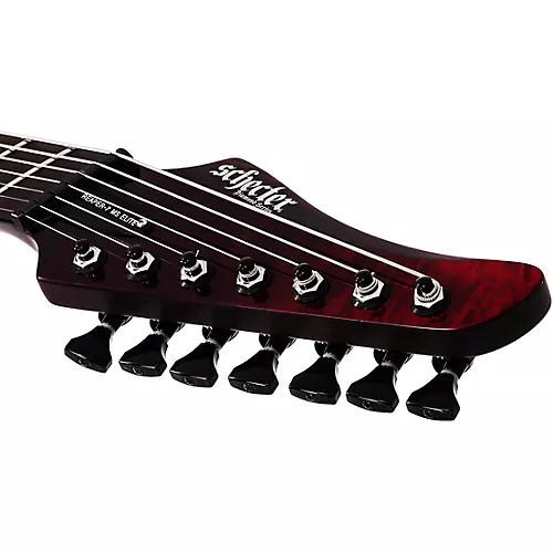Schecter Guitar Research Reaper-7-String Elite Multiscale Electric Guitar Blood Burst - musicians--Friend