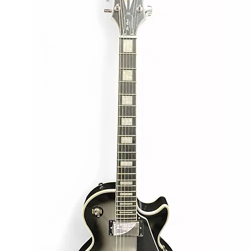 Used 2021 Epiphone Les Paul Custom Silverburst Solid Body Electric Guitar Silverburst - musicians--Friend