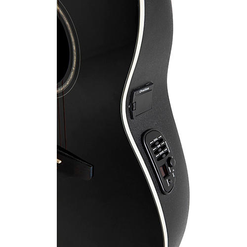 Ovation CS24L-5G Celebrity Series Traditional Mid-Depth Left-Handed Acoustic-Electric Guitar Black - musicians--Friend