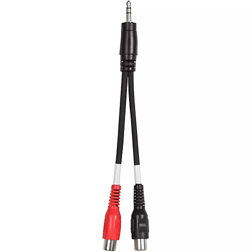 Livewire Essential Interconnect Y-Cable 3.5 mm TRS Male to RCA Male 10 ft. Black - musicians--Friend