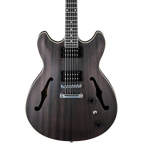 Ibanez Artcore AS53 Semi-Hollow Electric Guitar Flat Transparent Black - musicians--Friend