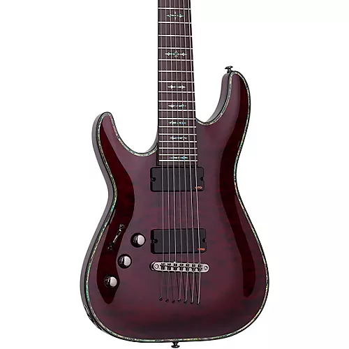 Schecter Guitar Research C-7 Hellraiser Left-Handed 7-String Guitar Black Cherry - musicians--Friend