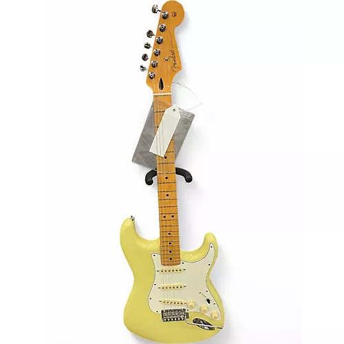 Used Fender 70TH ANNIVERSARY PLAYER STRATOCASTER HIALEAH YELLOW Solid Body Electric Guitar HIALEAH YELLOW - musicians--Friend