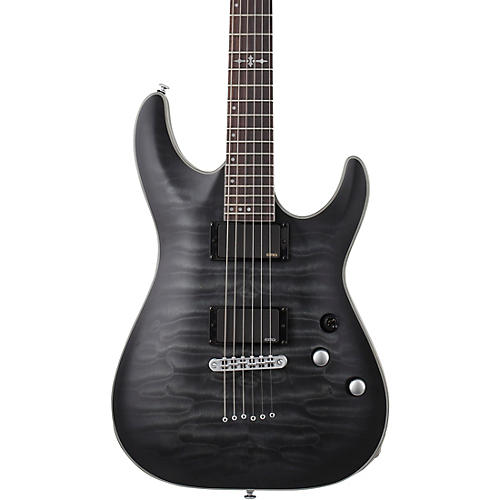 Schecter Guitar Research C-1 Platinum Electric Guitar Satin Purple Burst - musicians--Friend