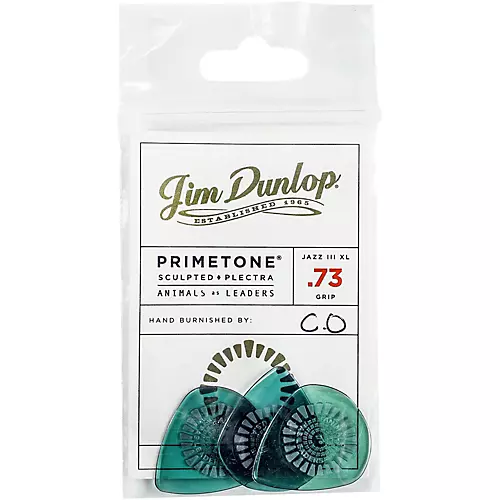 Dunlop Animals As Leaders Primetone, Green Guitar Picks .73 mm 3 Pack - musicians--Friend