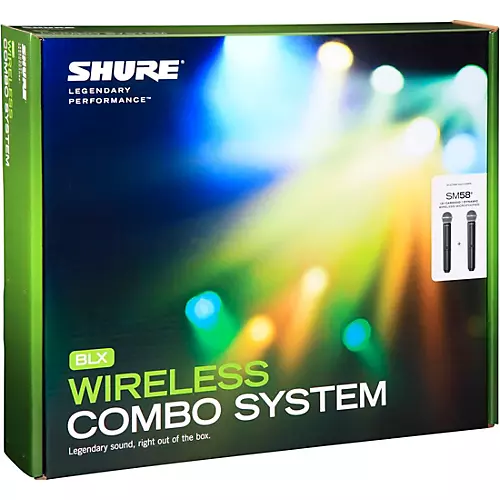 Shure BLX288/SM58 Wireless Dual Vocal System With Two SM58 Handheld Transmitters Band H11 - musicians--Friend