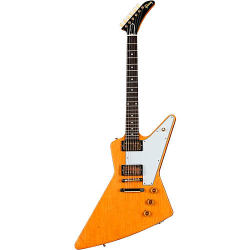 Gibson Custom 1958 Korina Explorer White Pickguard Electric Guitar Natural - musicians--Friend