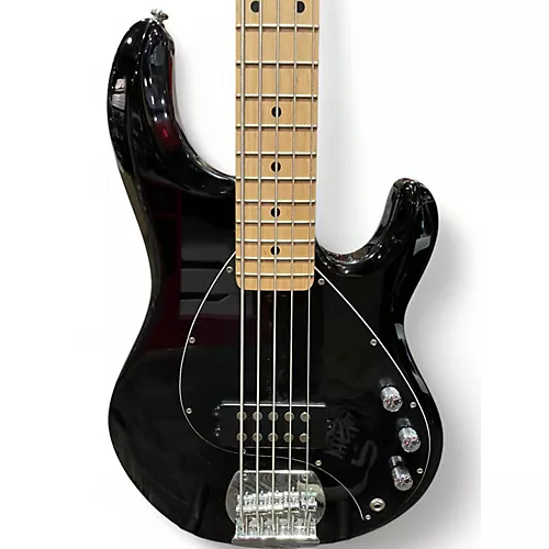 Used Sterling by Music Man STINGRAY 5 Black Electric Bass Guitar Black - musicians--Friend