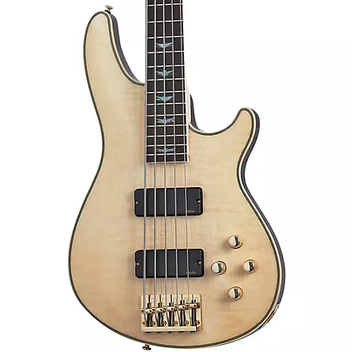 Schecter Guitar Research Omen Extreme-5 Electric Bass Gloss Natural - musicians--Friend