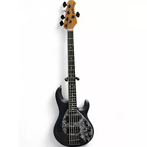 Used 2018 Ernie Ball Music Man StingRay Special HH Charcoal Sparkle Electric Bass Guitar Charcoal Sparkle - musicians--Friend