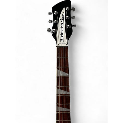 Used Rickenbacker 360 Black Hollow Body Electric Guitar Black - musicians--Friend