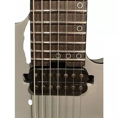 Used Schecter Guitar Research KM7 KEITH MARROW SIGNATURE MKIII Grey Solid Body Electric Guitar grey - musicians--Friend