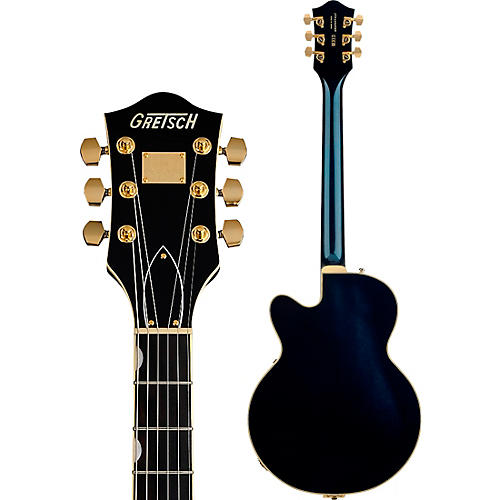 Gretsch Guitars Broadkaster Jr. LX Center Block with String-Thru Bigsby and Gold Hardware Electric Guitar Blackberry - musicians--Friend