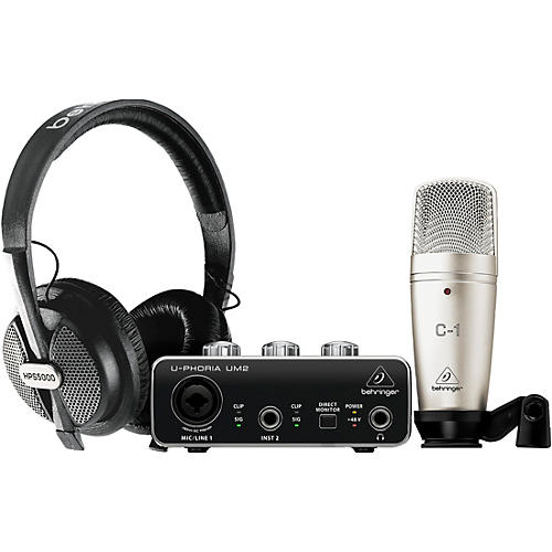 Behringer U-PHORIA STUDIO Complete Recording/Podcasting Bundle Black - musicians--Friend