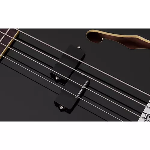 Schecter Guitar Research dUg Pinnick Signature Baron-H Left-Handed Electric Bass Black - musicians--Friend