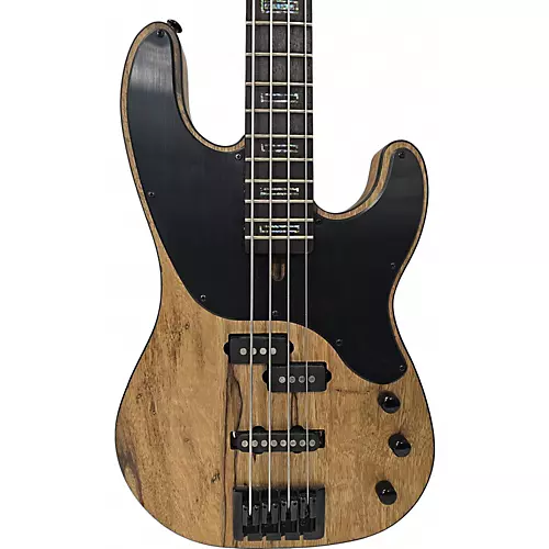 Used Schecter Guitar Research MODEL T EXOTIC Natural Electric Bass Guitar Natural - musicians--Friend