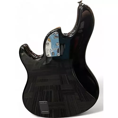 Used Squier Deluxe Dimension Bass V 5 String Black Electric Bass Guitar Black - musicians--Friend