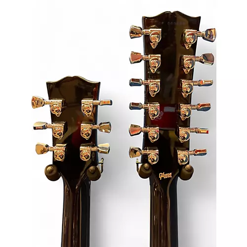 Used 2019 Gibson EDS1275F SG Double Neck Purple Solid Body Electric Guitar Purple - musicians--Friend