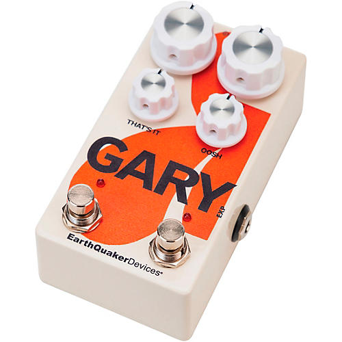 EarthQuaker Devices Gary Automatic Pulse Width Modulation Fuzz and Dynamic Natural Overdrive Effects Pedal Cream and Orange - musicians--Friend