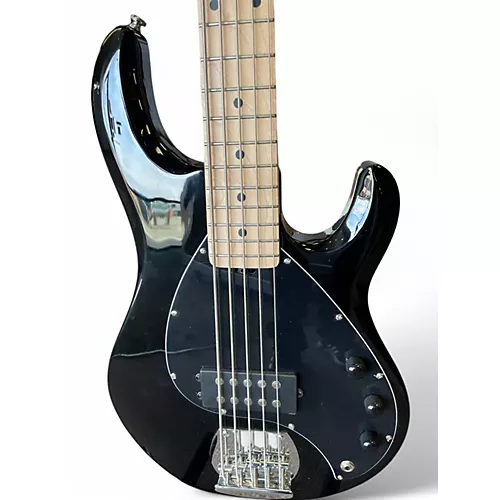 Used Sterling by Music Man Ray5 5 String black Electric Bass Guitar black - musicians--Friend
