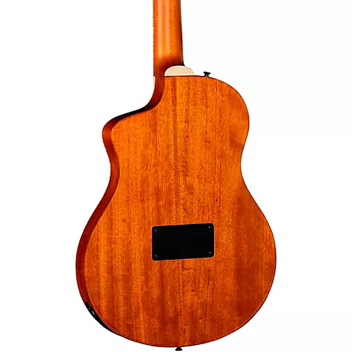 Ortega RTPDLX Flamed Maple Nylon-String Acoustic-Electric Guitar Blue Burst - musicians--Friend