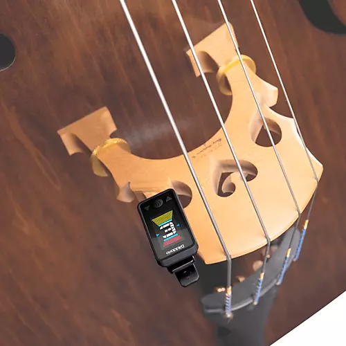 D'Addario Eclipse Rechargeable Cello/Bass Clip-On Tuner Black - musicians--Friend
