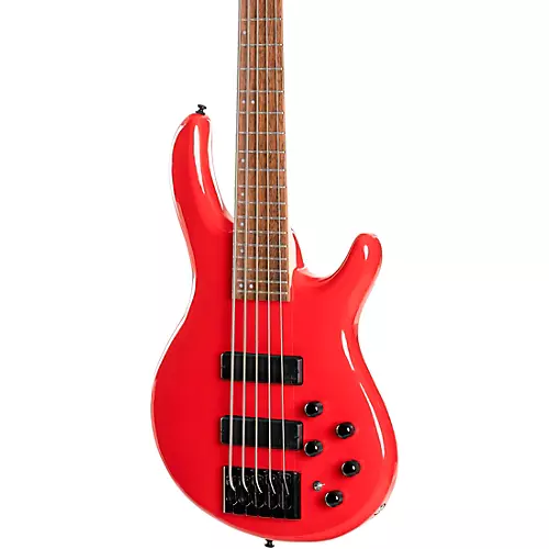 Cort Artisan Series C5 Deluxe 5-String Bass Candy Red - musicians--Friend
