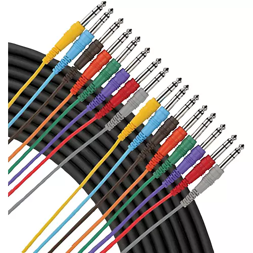 Livewire Essential A8TT 8-Channel Snake TRS to TRS 6 ft. Black - musicians--Friend