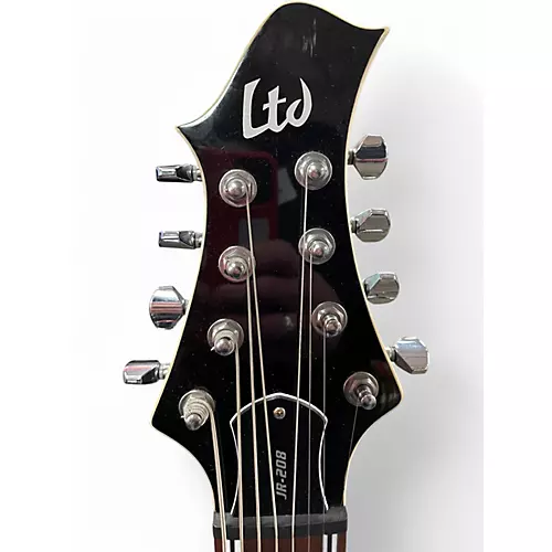Used ESP LTD JR208 Black Solid Body Electric Guitar Black - musicians--Friend