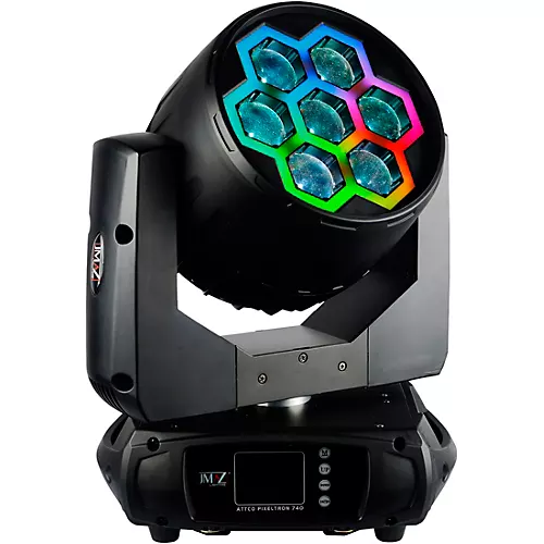 JMAZ Lighting PIXL TRON 740Z LED Wash Moving Head with 40W LEDs and Tron Effect Ring - musicians--Friend