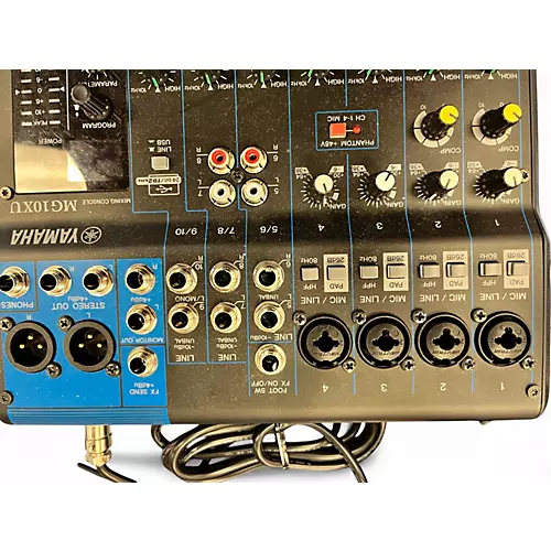 Used Yamaha MG10XU 10 Channel Mixer with Effects Unpowered Mixer - musicians--Friend
