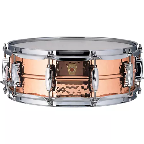 Ludwig Copper Phonic Hammered Snare Drum 14 x 5 in. Copper Finish with Imperial Lugs - musicians--Friend