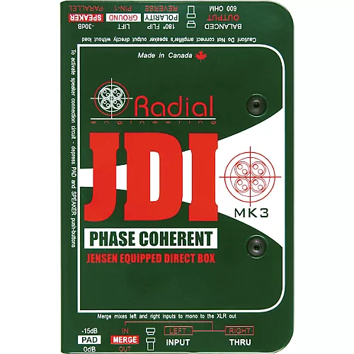 Radial Engineering JDI MK3 Passive Direct Box - musicians--Friend