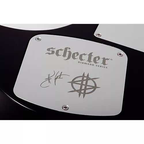 Schecter Guitar Research Synyster Gates Custom- 6 TR-S Headless Left-Handed Electric Guitar Satin Black - musicians--Friend