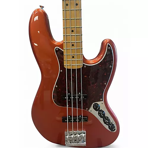 Used Fender Player Plus Active Jazz Bass aged candy apple red Electric Bass Guitar aged candy apple red - musicians--Friend