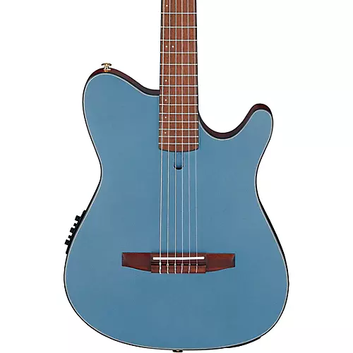 Ibanez FRH10N Nylon-String Acoustic-Electric Guitar Rose Gold Metallic Flat - musicians--Friend