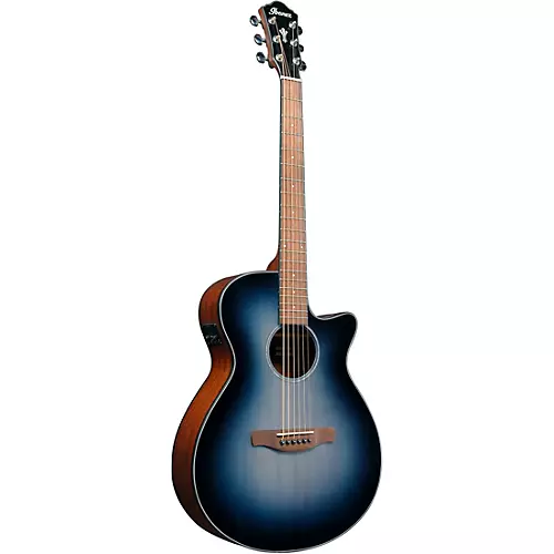 Ibanez AEG50 Grand Concert Acoustic-Electric Guitar Indigo Blue Burst - musicians--Friend