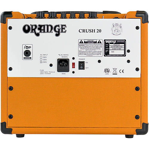 Orange Amplifiers Crush 20 20W 1x8 Guitar Combo Amp Black - musicians--Friend