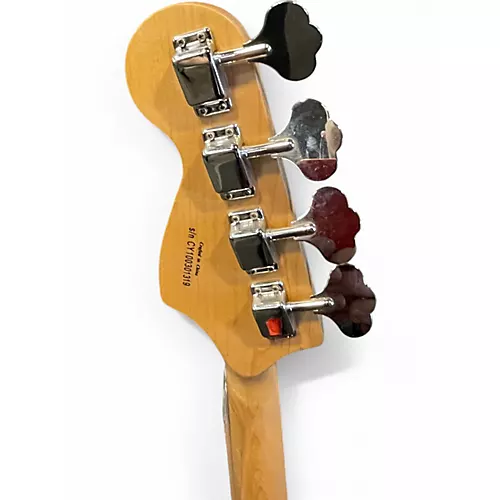 Used Squier Affinity Series J Bass Cherry Red Electric Bass Guitar Cherry Red - musicians--Friend
