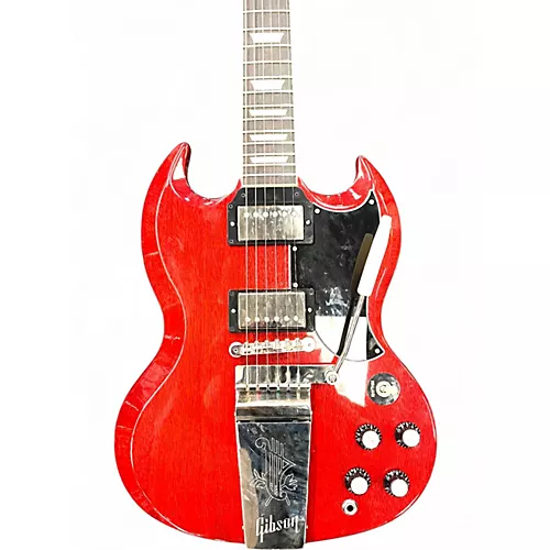 Used 2024 Gibson SG Standard '61 Maestro Cherry Solid Body Electric Guitar Cherry - musicians--Friend
