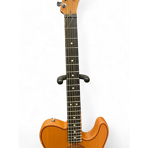 Used Fender American Acoustasonic Stratocaster Mahogany Acoustic Electric Guitar Mahogany - musicians--Friend