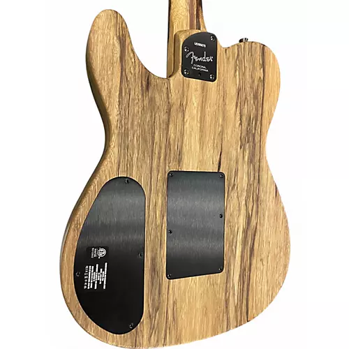 Used Fender American Acoustasonic Telecaster Ziricote Natural Acoustic Electric Guitar Natural - musicians--Friend