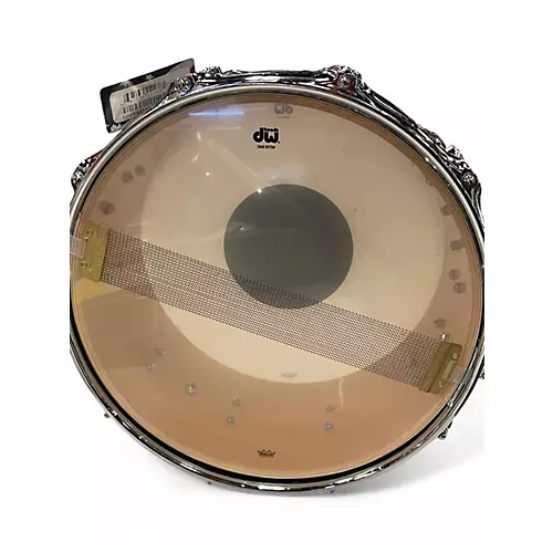 Used DW 6.5X14 Performance Series Snare Pewter Sparkle Drum Pewter Sparkle 15 - musicians--Friend