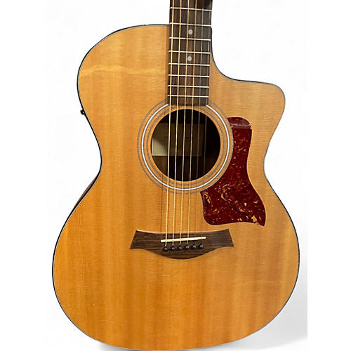 Used Taylor 114CE Natural Acoustic Electric Guitar Natural - musicians--Friend