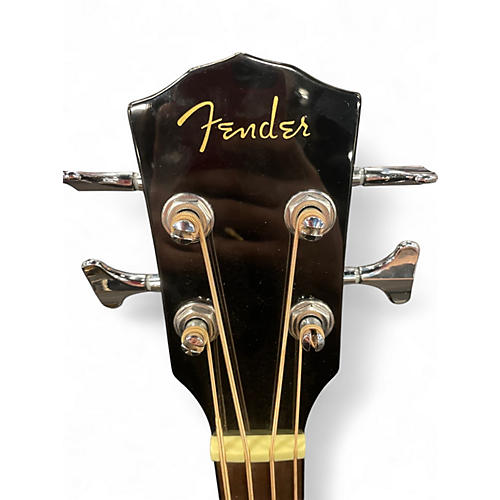 Used Fender CB-60SCE  Black Acoustic Bass Guitar Black - musicians--Friend