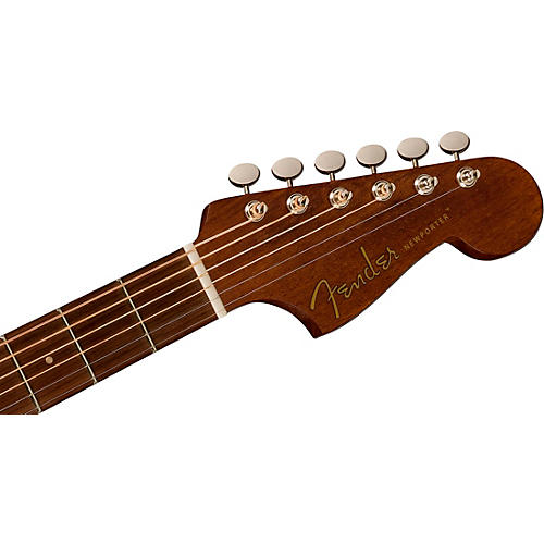 Fender California Newporter Special All-Mahogany Acoustic-Electric Guitar Honey Burst - musicians--Friend